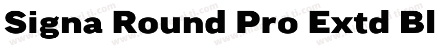 Signa Round Pro Extd Black字体转换